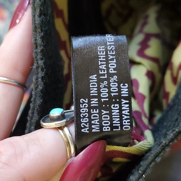 OrYANY Black Croco Embossed Parent Leather Hobo Bag - Picture 4 of 11